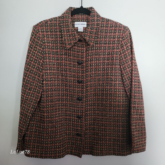 Alfred Dunner Jackets & Blazers - Women's Alfred Dunner Blazer Size 12 Red Black